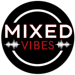 Mixes Vibes Logo Round V2.0 Small white outline